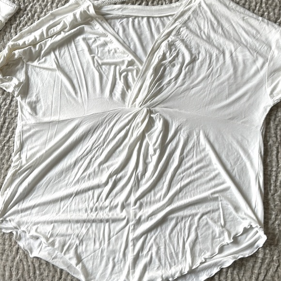 NWOT - Free People - Plunge Back White Tunic - L - Picture 6 of 7